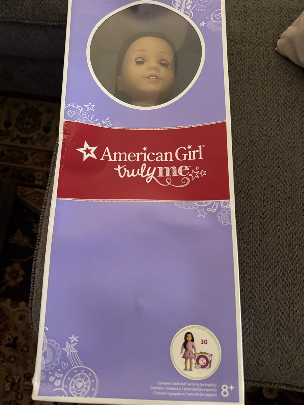 American Girl Truly Me Purple Doll Outfit Boxed Costume